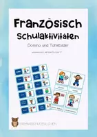 Vorschau - Spiele - Schulaktivitäten Französisch Domino und Tafelkarten Dis Donc 5 - Deckblatt