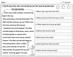 Aperçu - Matériel pour travaux manuels / dessin - Little Readers Story & Comprehension Pack - Page 1