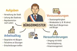 Vorschau - Arbeitsblätter - Lernposter + Arbeitsblätter zum Thema "Bürgermeister" + Lösung & MP3 + Mindmap + Infografik - Seite 3