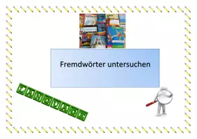 Vorschau - Interaktives Material - "Deutsch ist leider nicht so vornehm" Fremdwörter kennenlernen - Deckblatt
