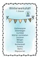 Vorschau - Arbeitsblätter - Winterwerkstatt 1. Klasse - Deckblatt