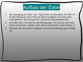 Vorschau - Stundenentwürfe - Bewegtes Kopfrechnen: Gymnastik - Subtraktion bis 20 - Seite 3