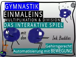 Vorschau - Stundenentwürfe - XL Materialpaket: 9 x Bewegtes Kopfrechnen zum Einmaleins #gehirngerechtesAutomatisieren - Seite 3