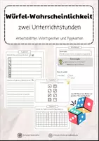 Vorschau - Stundenentwürfe - Würfel-Wahrscheinlichkeit - Deckblatt