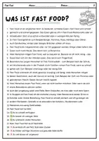 Vorschau - Arbeitsblätter - Ich lese aufmerksam: Fast Food (Übungen zum sinnentnehmenden Lesen und zur Konzentration) - Seite 3