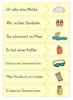 Vorschau - Arbeitsblätter - Lesepuzzle Sommer – Spielende Leseförderung - Seite 3