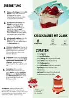 Vorschau - Unterrichtsreihen - Rezept: Kirschzauber mit Quark | Vegetarisch | Hauswirtschaft & Ernährung | Klasse 5–9 - Seite 1