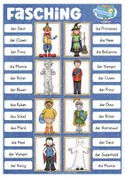 Aperçu - Apprentissages en autonomie - Klammerkarten Fasching Karneval Deutsch Allemand - Page 3