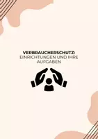 Vorschau - Arbeitsblätter - Verbraucherschutz: Einrichtungen und ihre Aufgaben - Deckblatt