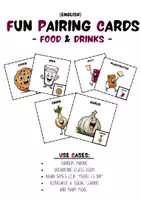 Vorschau - Spiele - Random Pairing Cards / Partner Pairing Cards (English) - Foods, Drinks - Deckblatt