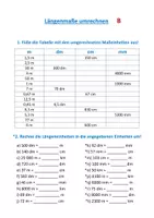 Vorschau - Arbeitsblätter - Längen umrechnen (dreifach differenziert) - Seite 2