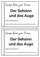 Vorschau - Arbeitsblätter - Escape Room - der Sehsinn und das Auge - Seite 2