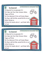 Vorschau - Arbeitsblätter - Abschreibkartei Bauernhoftiere (Klasse 2/3/4) Rechtschreibung / Schrift verbessern / DAZ - Seite 2