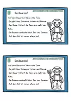 Vorschau - Arbeitsblätter - Abschreibkartei Bauernhoftiere (Klasse 2/3/4) Rechtschreibung / Schrift verbessern / DAZ - Seite 3
