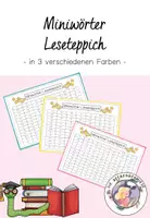 Vorschau - Stationenlernen - Miniwörter-Leseteppich zur Leseförderung - Deckblatt