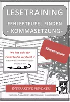 Vorschau - Fördermaterial/Inklusion - Röhrenspinne Spezial: Fehlerteufel Lesekarten Kommasetzung - Seite 1