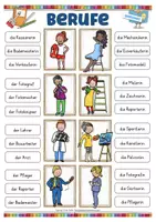 Vorschau - Spiele - Berufe Klammerkarten Deutsch als Zweitsprache - Seite 3