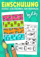 Vorschau - Mal- und Bastelvorlagen - Lesezeichen zum Ausmalen für die Einschulung - Deckblatt