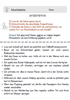 Vorschau - Arbeitsblätter - Adverbialsätze, Zeichensetzung, Wortarten & Pronomen (Kl. 6-7) - Seite 1