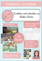 Vorschau - Arbeitsblätter - Kartei Erzählen und Schreiben zu Bildern - Deckblatt
