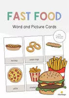Vorschau - Poster - Fast Food: 30+ Bildkarten auf Englisch (Flashcards & Tafelmaterial) - Deckblatt