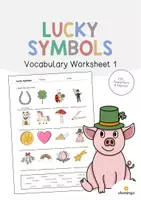 Vorschau - Arbeitsblätter - Lucky Symbols: Vocabulary Worksheet 1 (Englisch) - Deckblatt