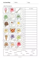 Vorschau - Arbeitsblätter - Ice Cream Shop: Vocabulary Worksheet 2 (Englisch) - Seite 3