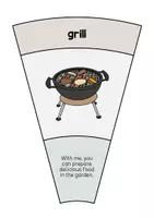 Vorschau - Stationenlernen - Barbecue & Picnic: Matching Circle (Englisch) - Seite 3