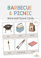 Vorschau - Poster - Barbecue & Picnic / Grillen: 40+ Bildkarten auf Englisch (Flashcards & Tafelmaterial) - Deckblatt