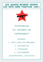 Vorschau - Arbeitsblätter - Die RAF und der Deutsche Herbst - Deckblatt