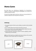 Vorschau - Spiele - Barbecue & Picnic: Memo Game (Englisch) - Seite 1