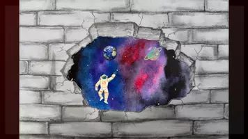 Vorschau - Präsentationen/Tafelbilder - Galaktisches Kunstprojekt - Durchbruch ins All - Seite 2