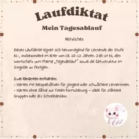 Προεπισκόπηση - Παιχνίδια - Mein Tagesablauf – ein aktives Laufdiktat mit Differenzierung! - Σελίδα 1
