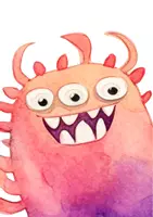 Vorschau - Mal- und Bastelvorlagen - Kunstidee Monster Ölkreiden - Seite 3