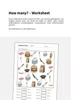 Vorschau - Arbeitsblätter - Barbecue & Picnic: How many? – Worksheet (Englisch) - Seite 1