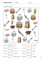 Vorschau - Arbeitsblätter - Barbecue & Picnic: How many? – Worksheet (Englisch) - Seite 3