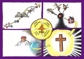 Vorschau - Arbeitsblätter - Merkplakat + AB: Reformation. Luthers vier Soli - Seite 1