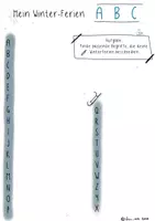 Vorschau - Arbeitsblätter - Winter-Ferien ABC - Deckblatt