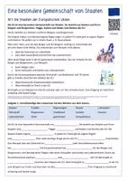 Vorschau - Stundenentwürfe - Einfach EU - 3) Eine besondere Gemeinschaft - Mitgliedsstaaten, Flagge, Motto, Hymne (leichte Sprache) - Seite 1