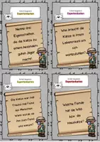 Vorschau - Arbeitsblätter - Die Lebensweise der Katze - Stationsarbeit - Seite 1