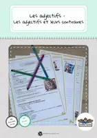 Vorschau - Arbeitsblätter - Les adjectifs et leurs contraires - Deckblatt