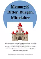 Vorschau - Spiele - Memory® Spiel: Burgen, Ritter, Mittelalter - Deckblatt