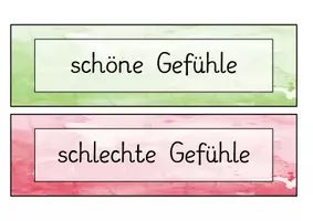 Vorschau - Spiele - Bildkarten Gefühle + Übung zum Ordnen (gute / schlechte Gefühle) - Seite 2