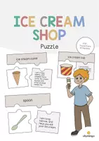 Vorschau - Stationenlernen - Ice Cream Shop: Puzzle (Englisch) - Deckblatt