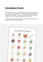 Vorschau - Poster - Ice Cream Shop: Vocabulary Poster (Englisch) - Seite 1