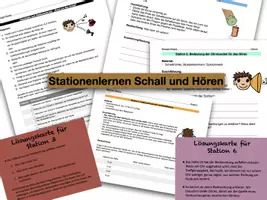 Vorschau - Stundenentwürfe - Stationen zu Schall und Ohr - Deckblatt