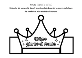 anteprima - Altro tipo di materiale - Corona dell'ultimo giorno di scuola - Lavoretto creativo - Pagina 1