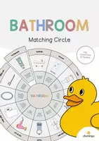 Vorschau - Stationenlernen - Bathroom: Matching Circle (Englisch) - Deckblatt