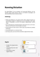 Vorschau - Arbeitsblätter - Clothes / Kleidung: Running Dictation (Mini-Schleichdiktat für den Englischunterricht) - Seite 1