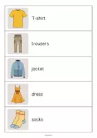 Vorschau - Arbeitsblätter - Clothes / Kleidung: Running Dictation (Mini-Schleichdiktat für den Englischunterricht) - Seite 2